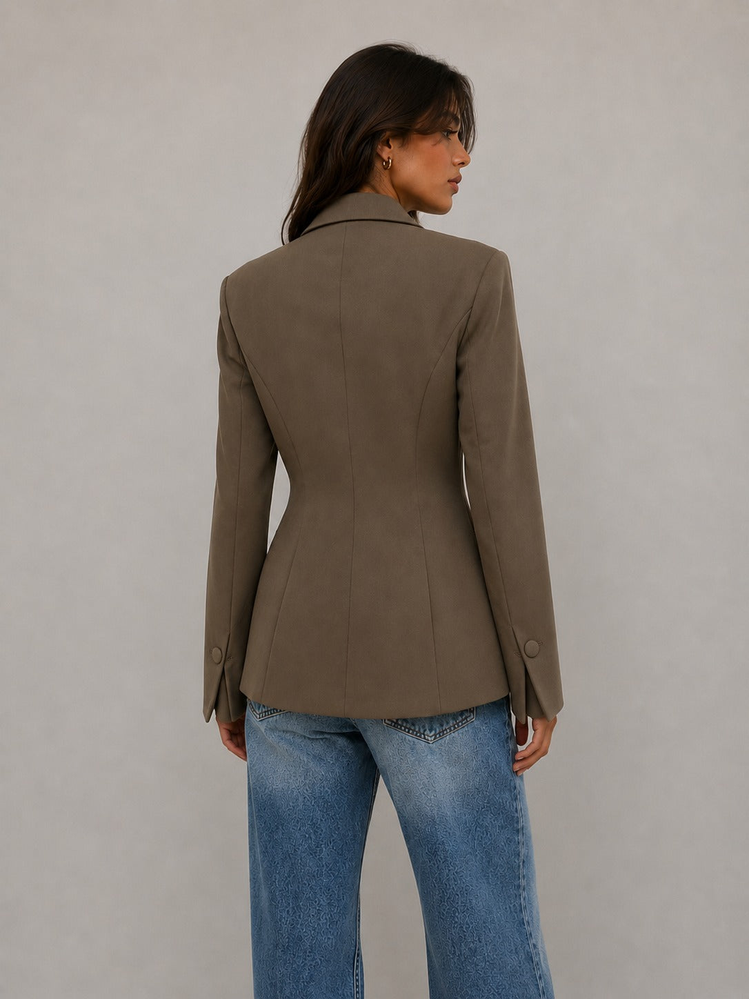BL0206 - The Luxe Neutral Sculpted Blazer