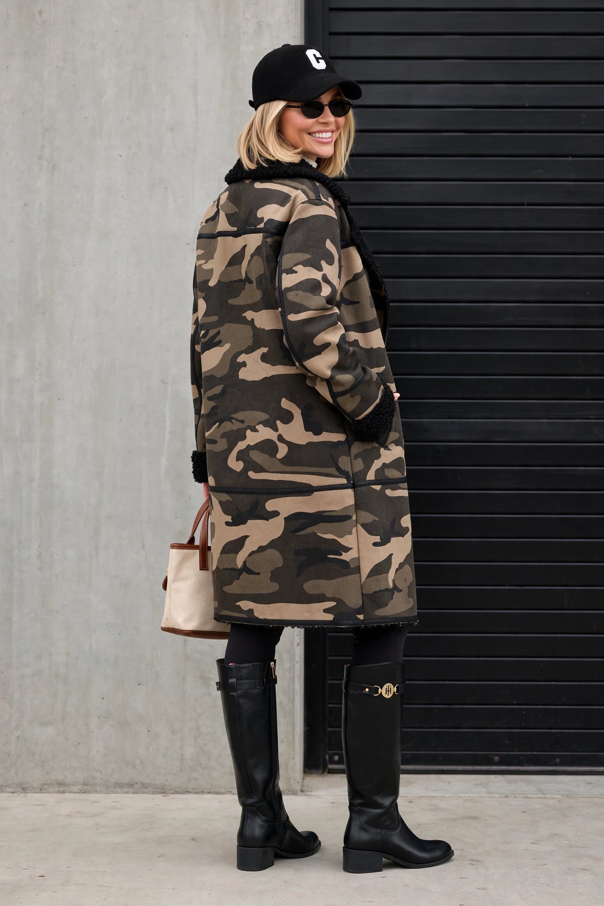 CLAAC0058 - Stealth Luxe Camo Fur Coat