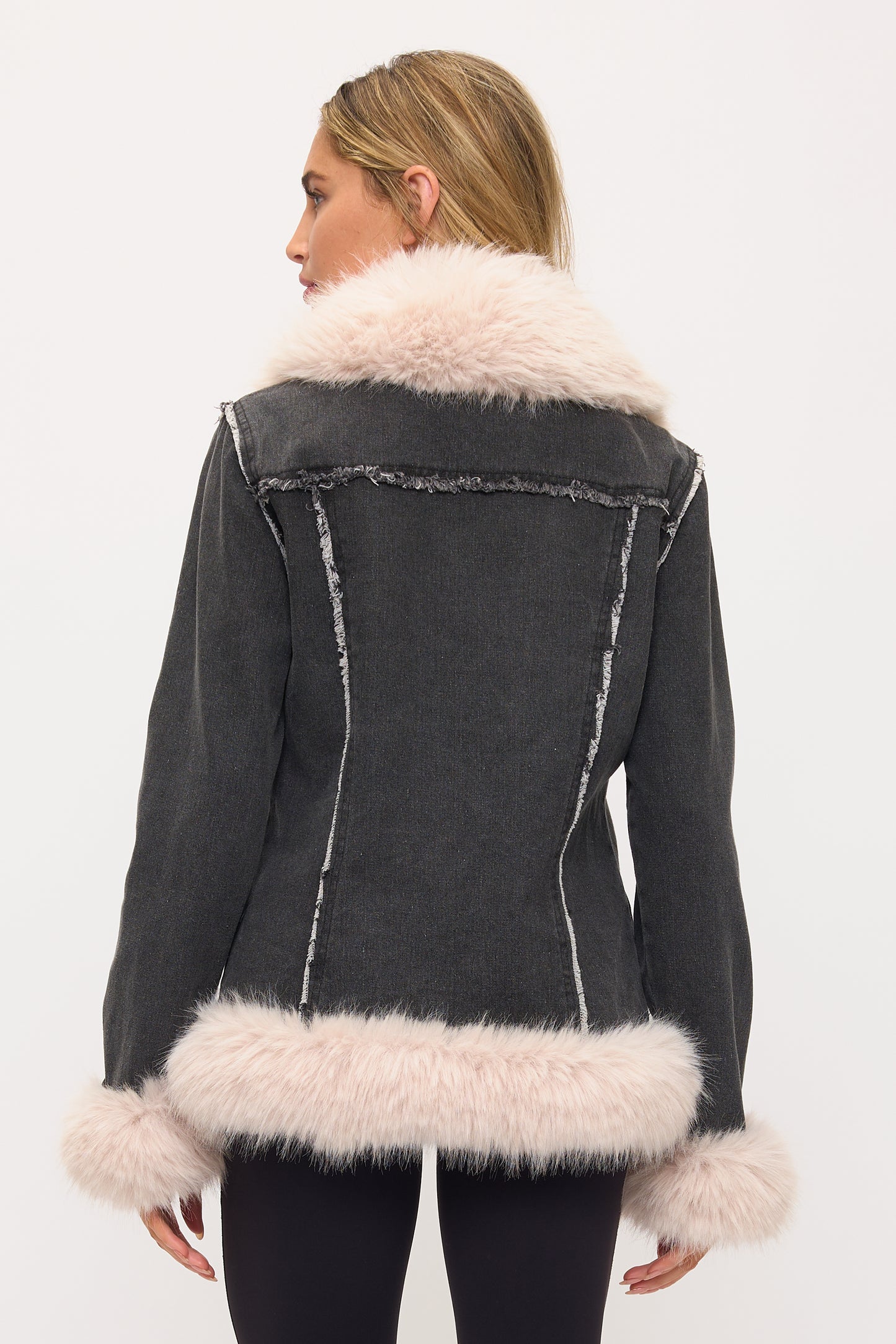 CLADC0012: Tundra Denim Luxury Coat
