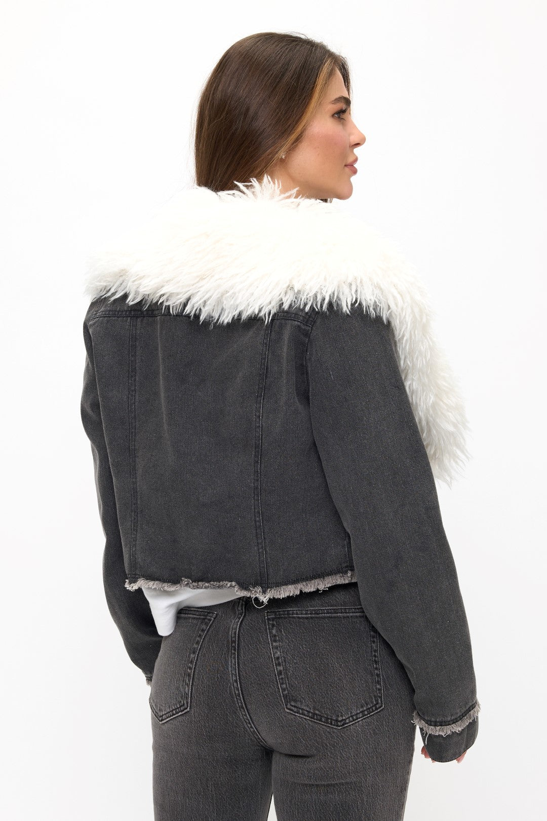 CLADJ0033: Dakota Frost Denim Jacket