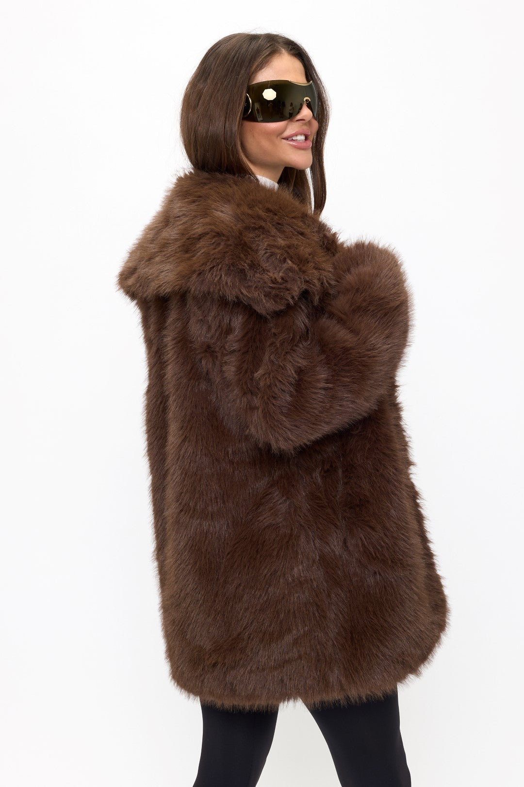 CLAFC0063: Luxe Cloud Oversized Faux Fur Coat