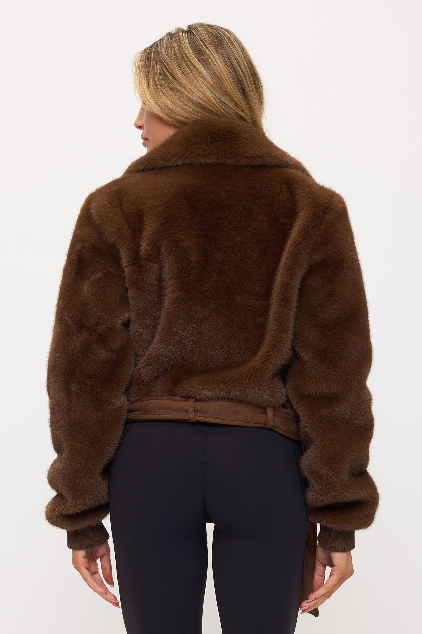 CLAFJ0151: Manhattan Shearling Crop Jacket