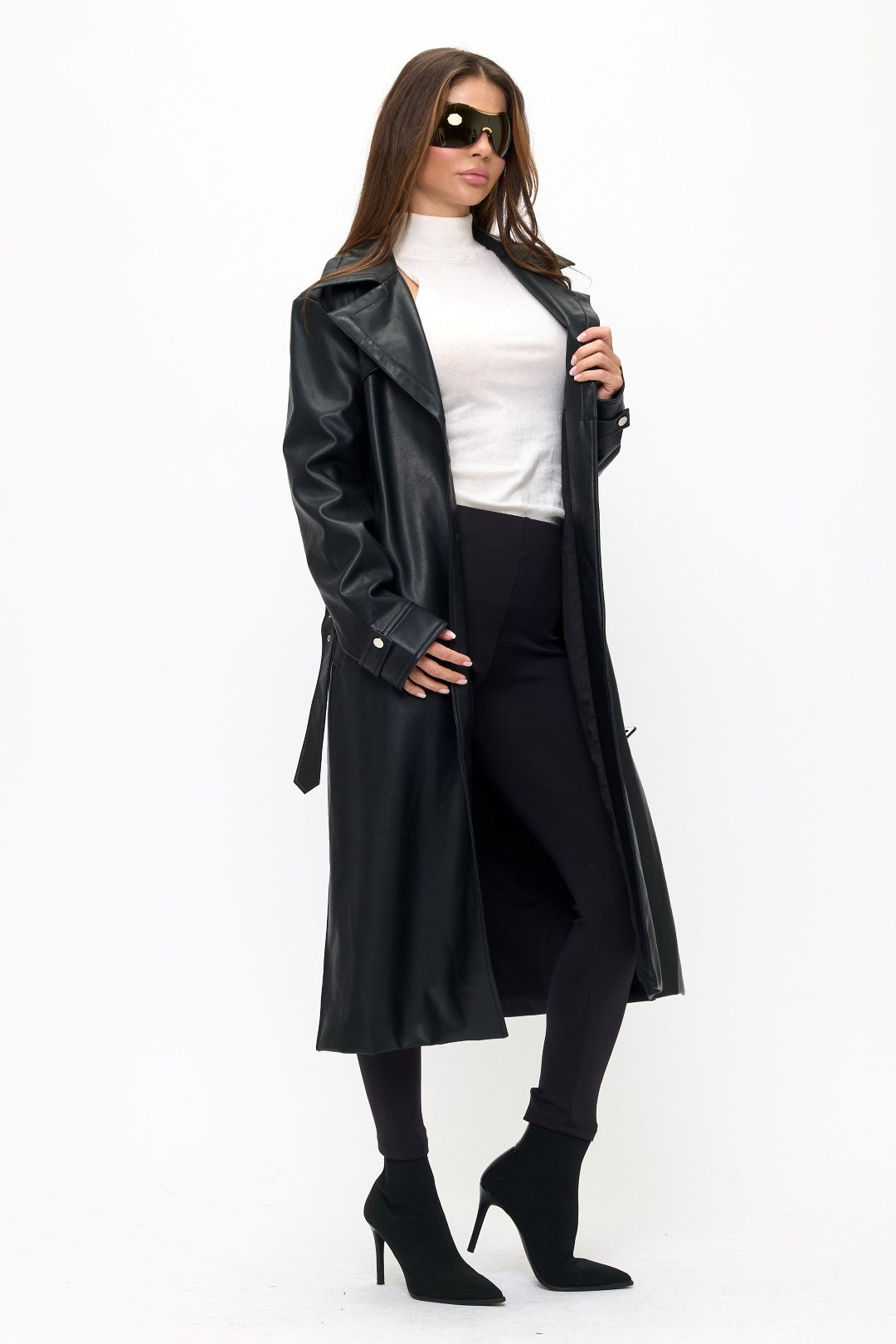 CLALT0086: Timeless Double-Breasted Belted Trench Coat