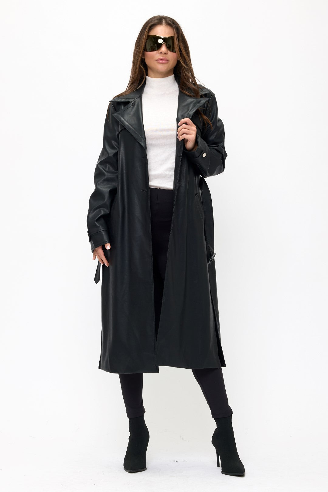 CLALT0086: Timeless Double-Breasted Belted Trench Coat