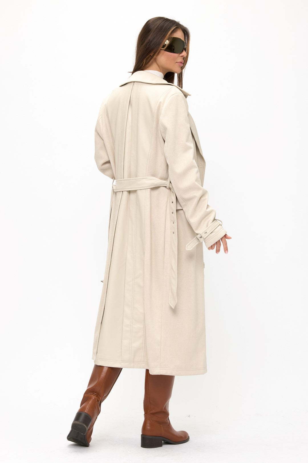 CLALT0086: Timeless Double-Breasted Belted Trench Coat