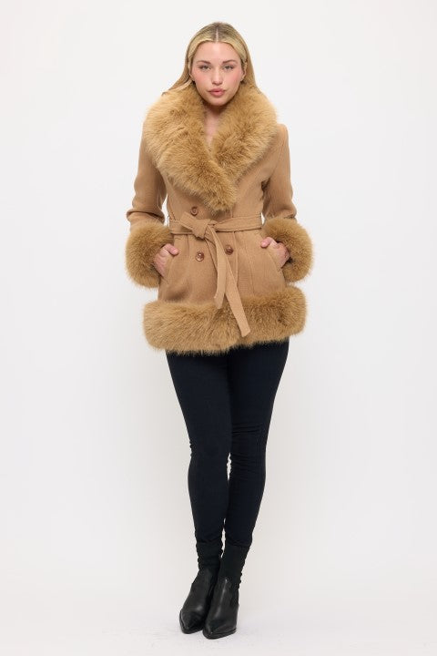 CLAWJ0120: Monroe Faux Fur Coat
