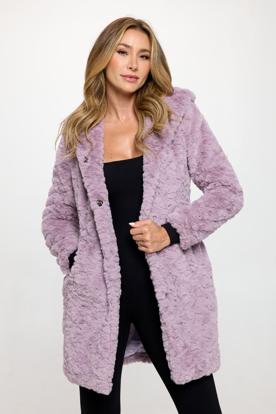 Reverie Hooded Faux Fur Coat