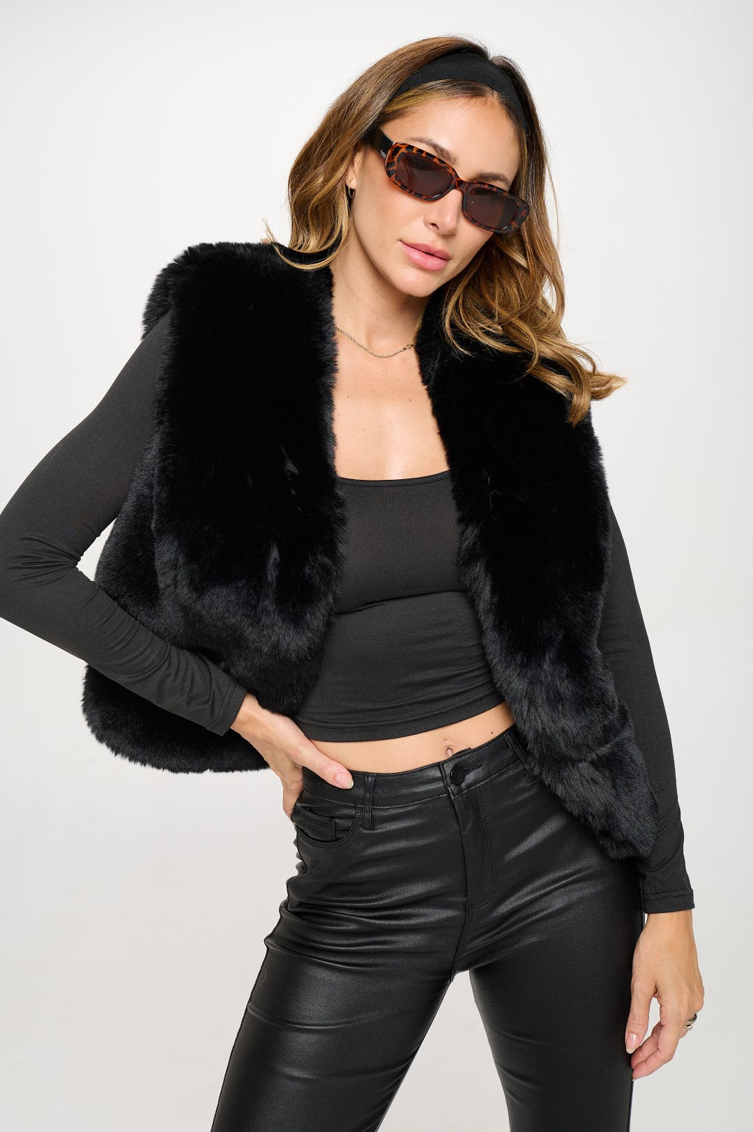 Ruby Luxe Vegan Fur Vest