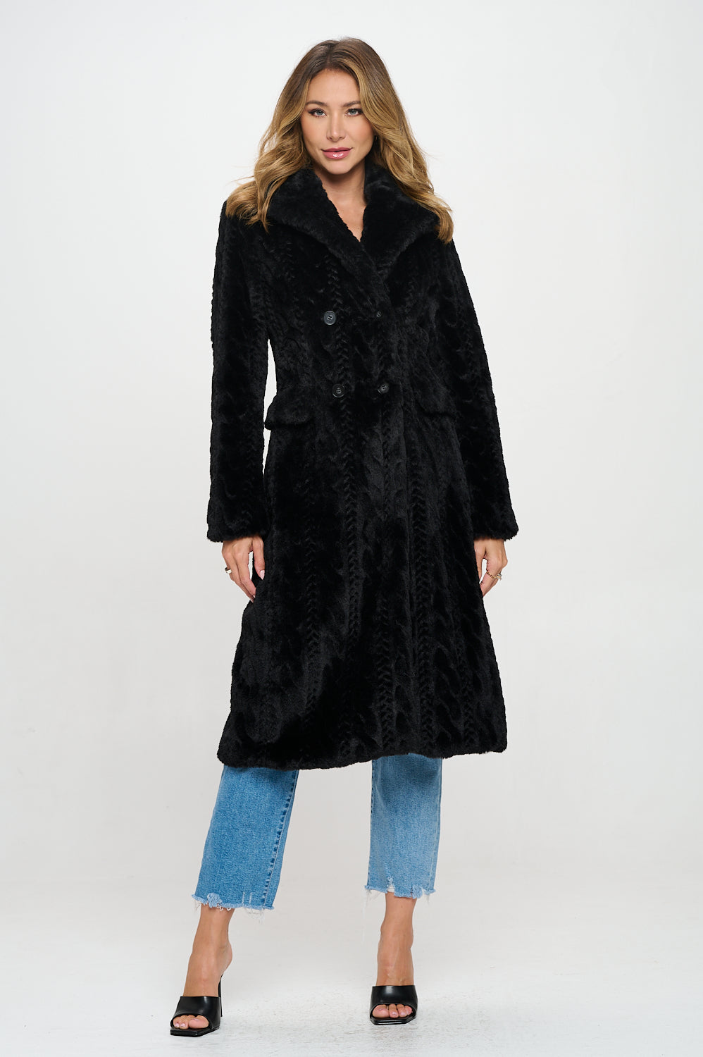 Parisian Luxe Vegan Fur Coat