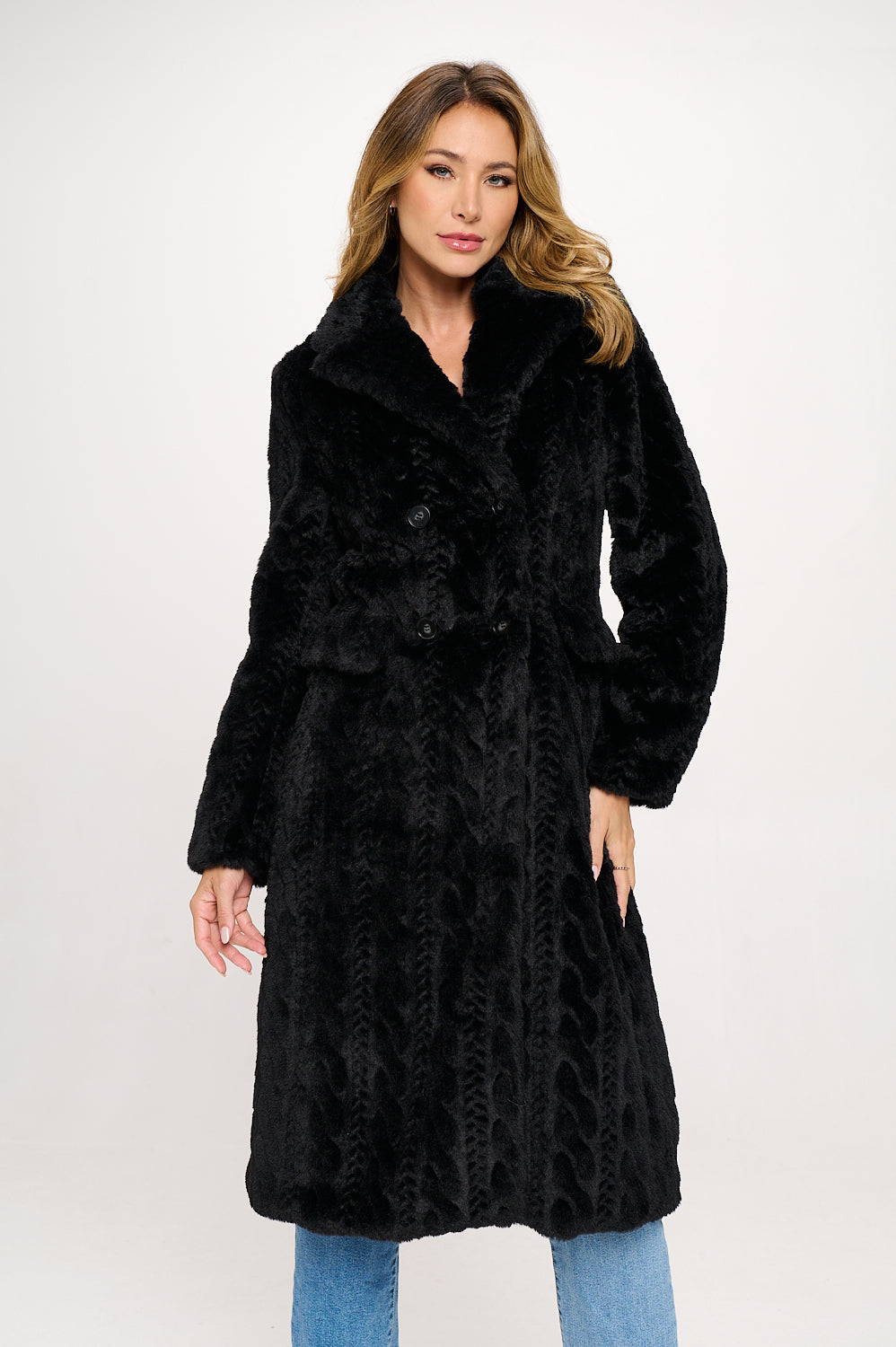 Parisian Luxe Vegan Fur Coat