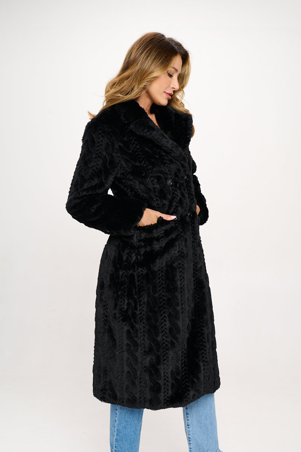 Parisian Luxe Vegan Fur Coat