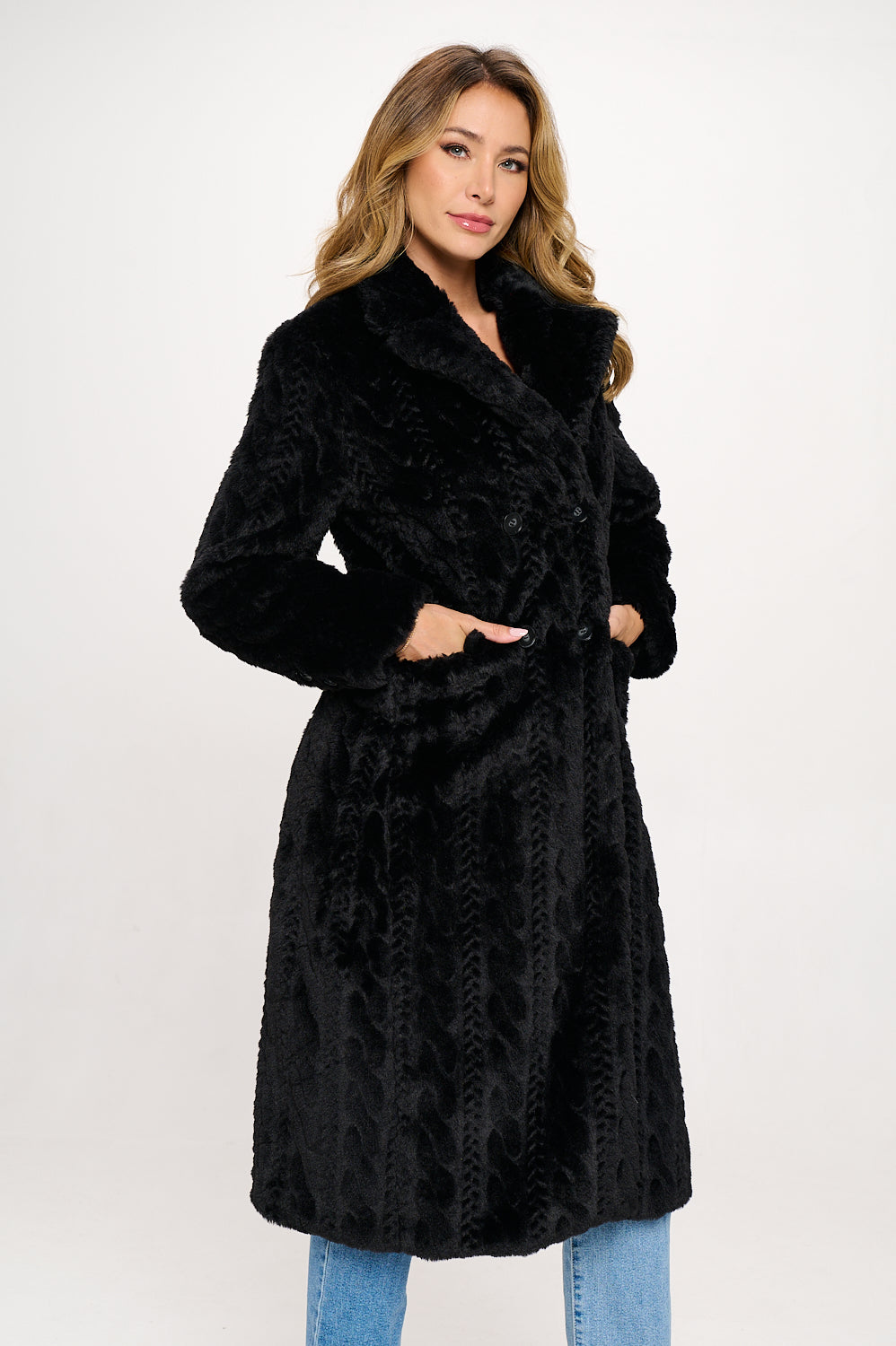 Parisian Luxe Vegan Fur Coat