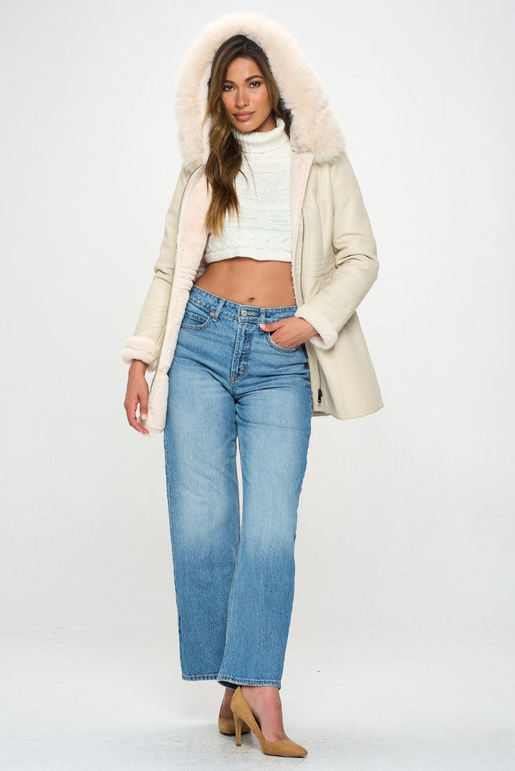 LB189L1: The Alpine Haven Shearling Coat
