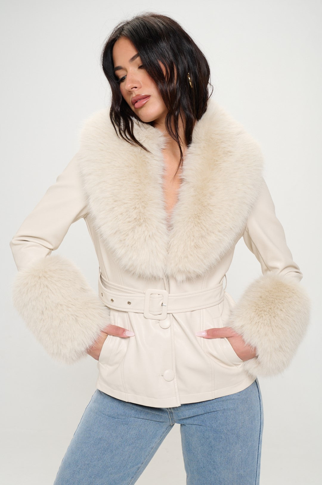 Prestige Vegan Leather Blazer