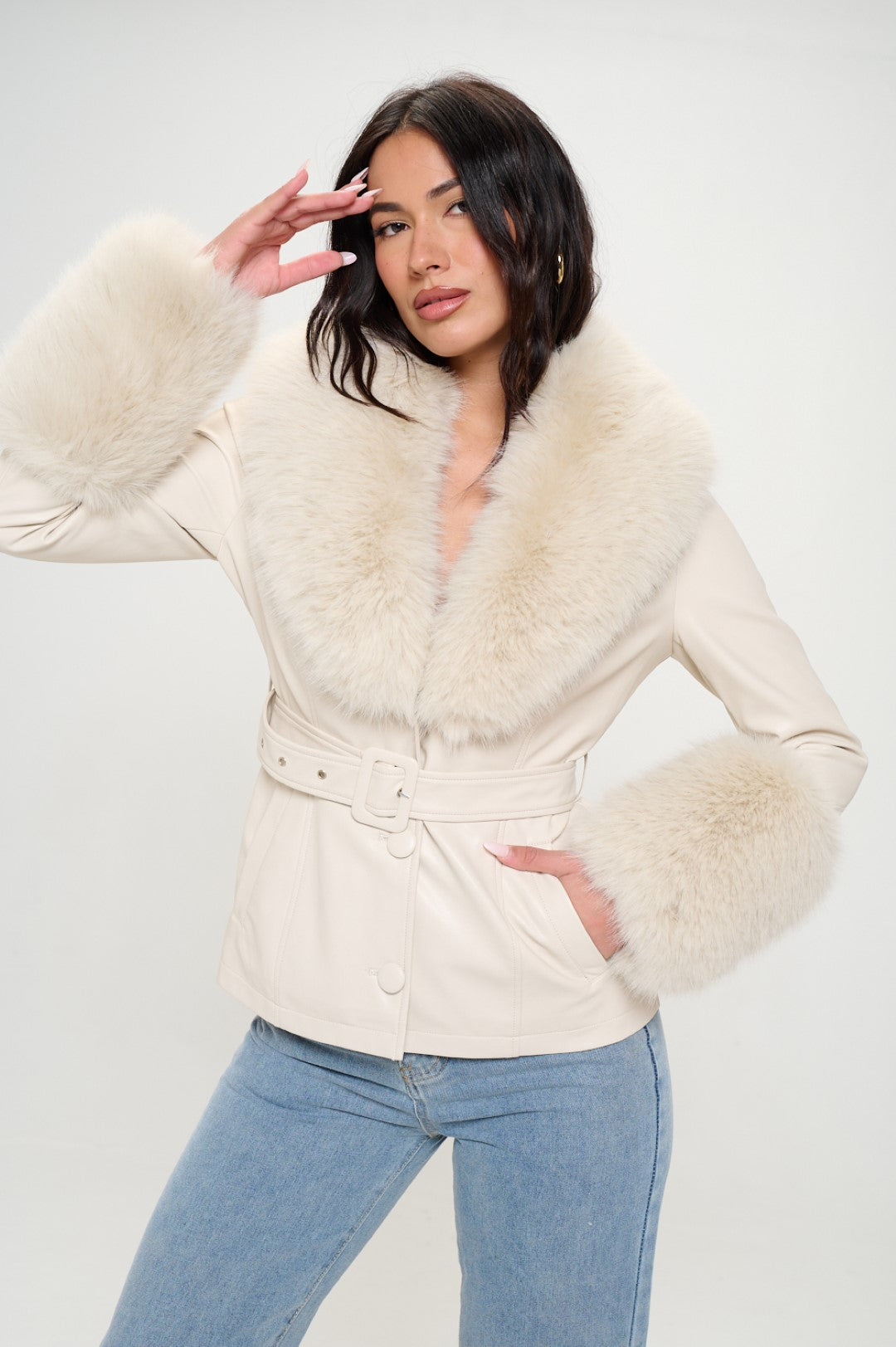 Prestige Vegan Leather Blazer