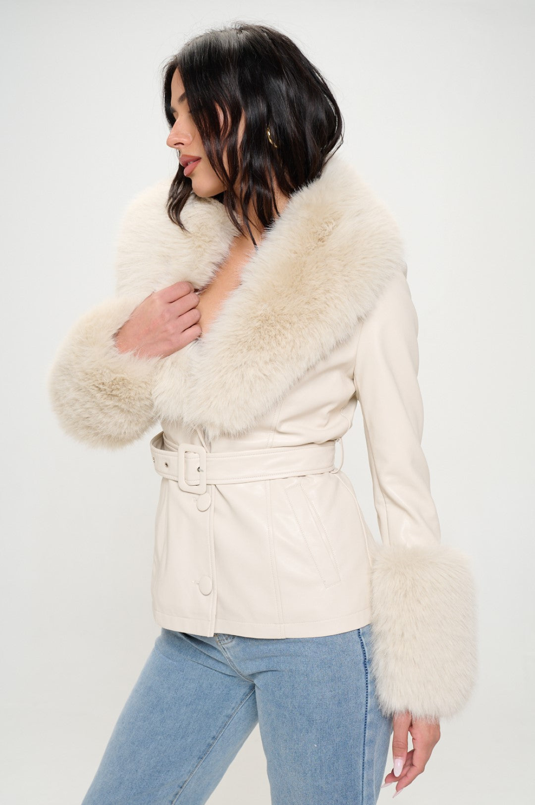 Prestige Vegan Leather Blazer