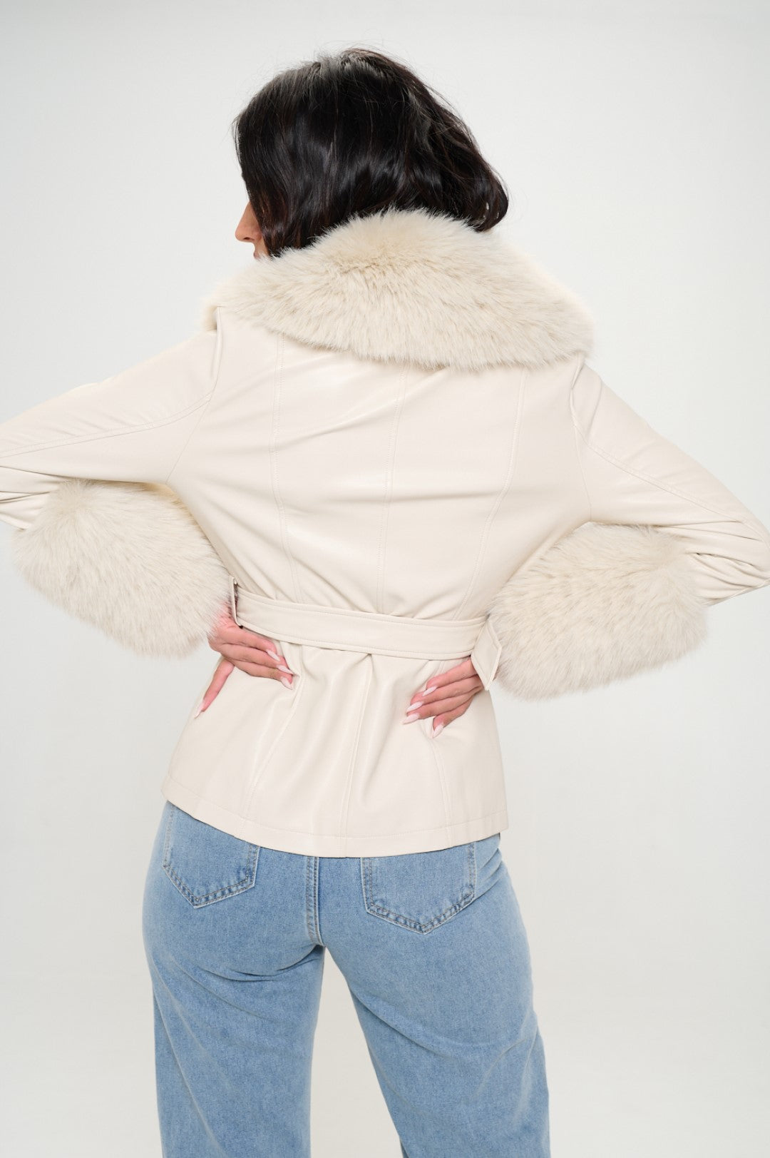 Prestige Vegan Leather Blazer
