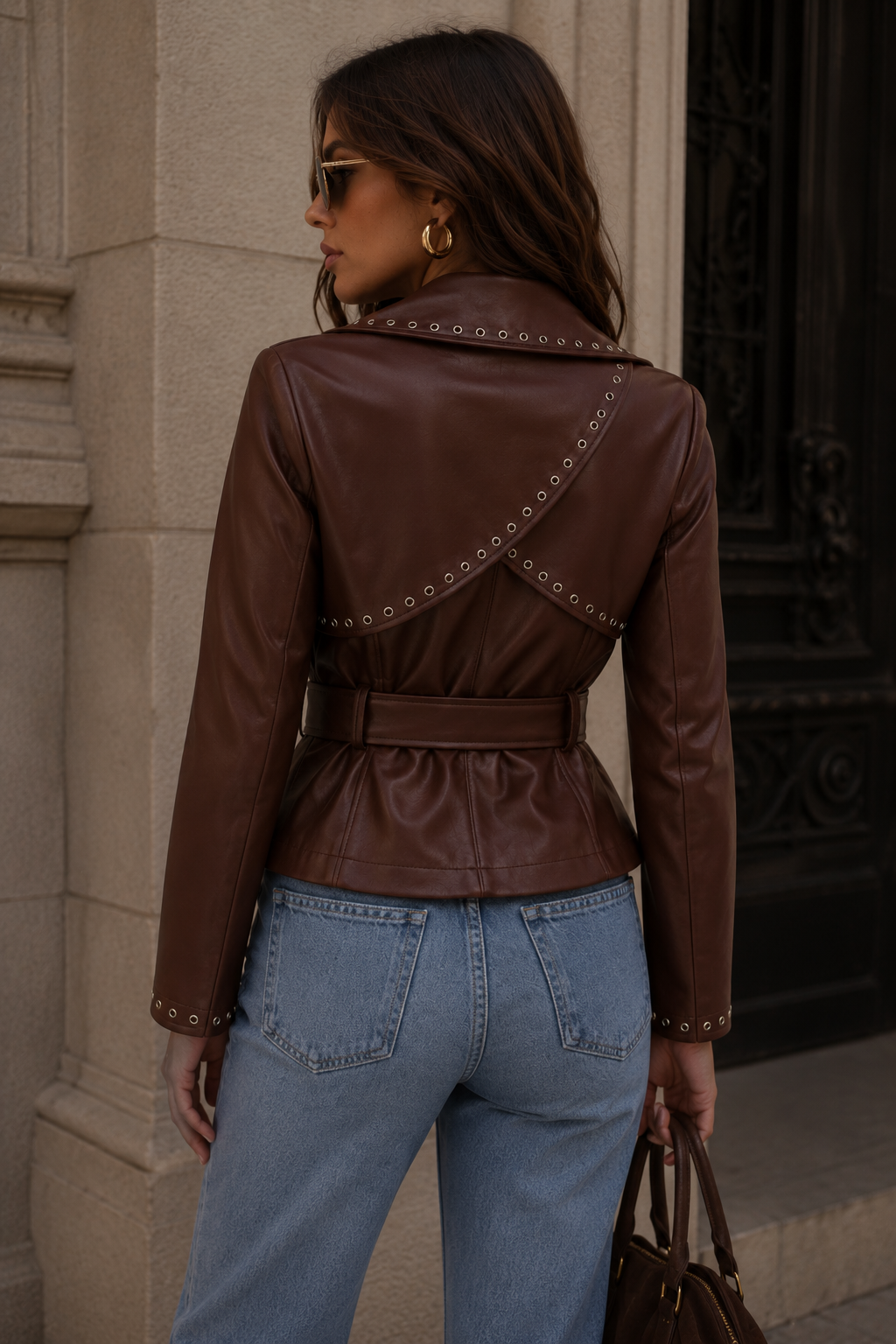 LJ0170 Leather Wrap Jacket
