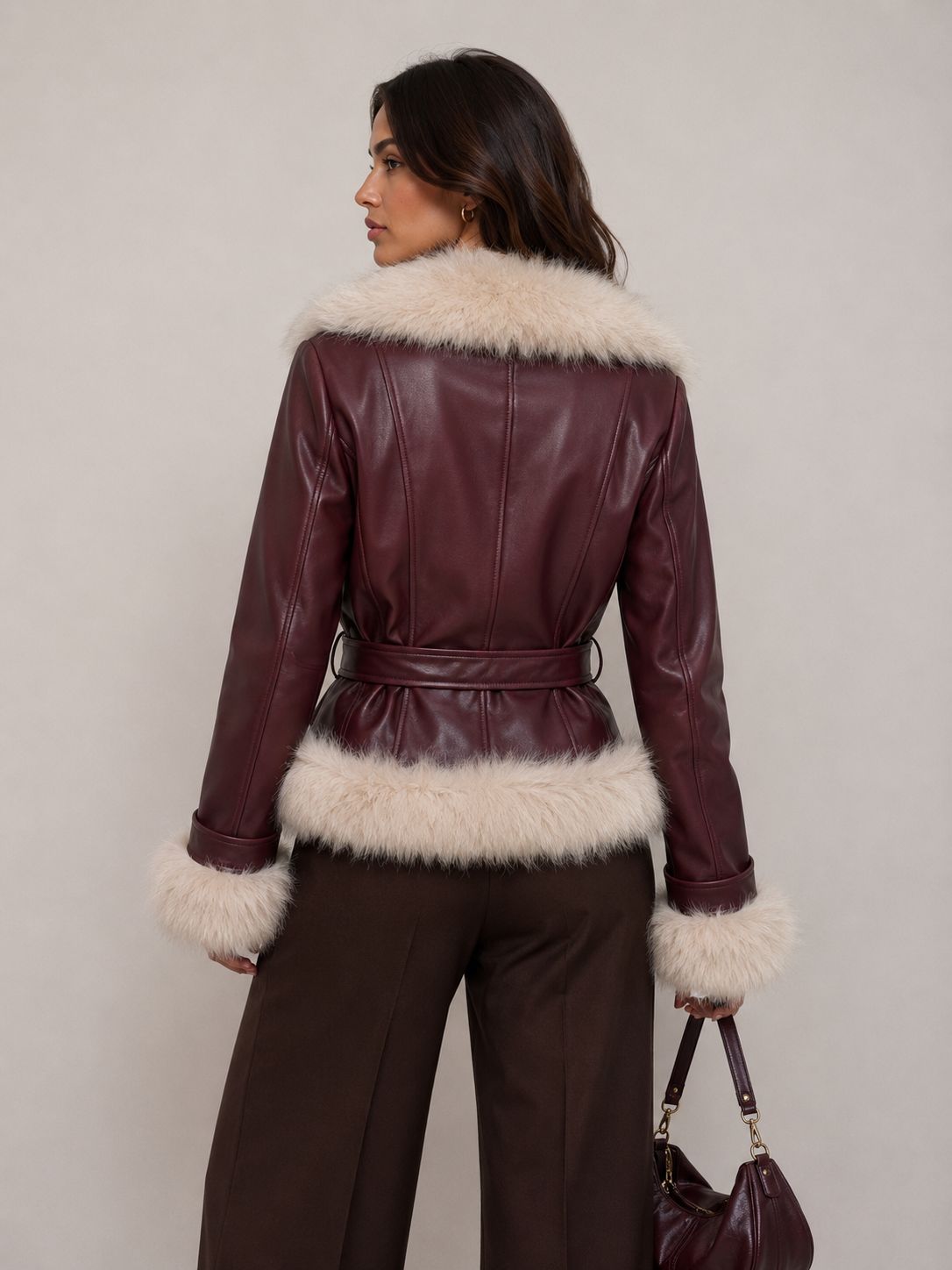 LJ0173: Midnight Luxe Faux Fur Trim
