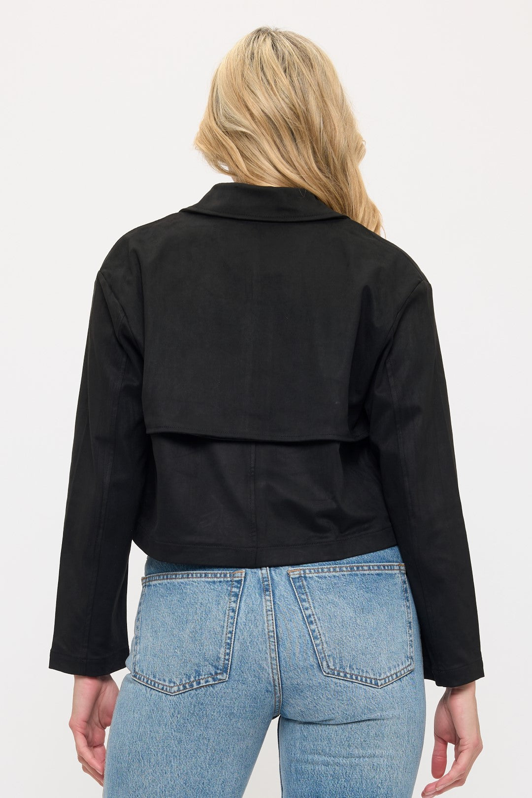 SJ001: Short Suede Jacket