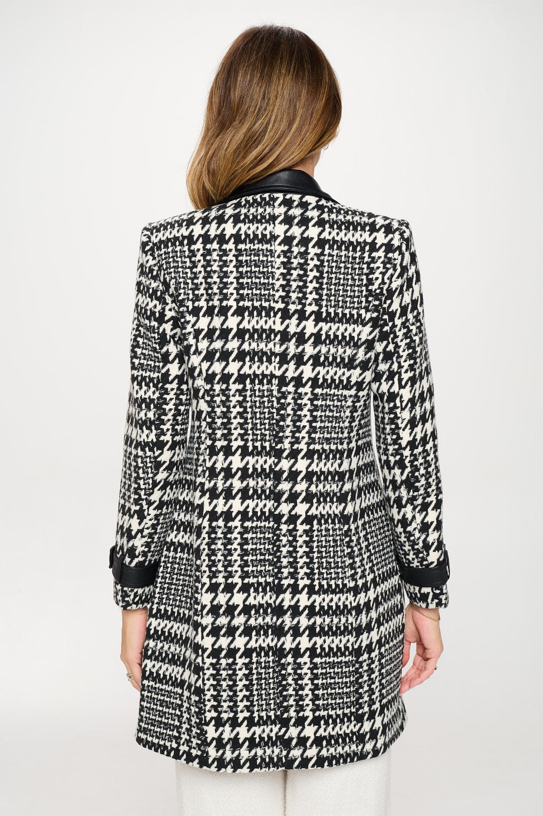 Oat Opulence Vegan Houndstooth Coat