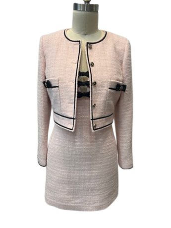 CLAST1039: Elle Noir Tweed Set