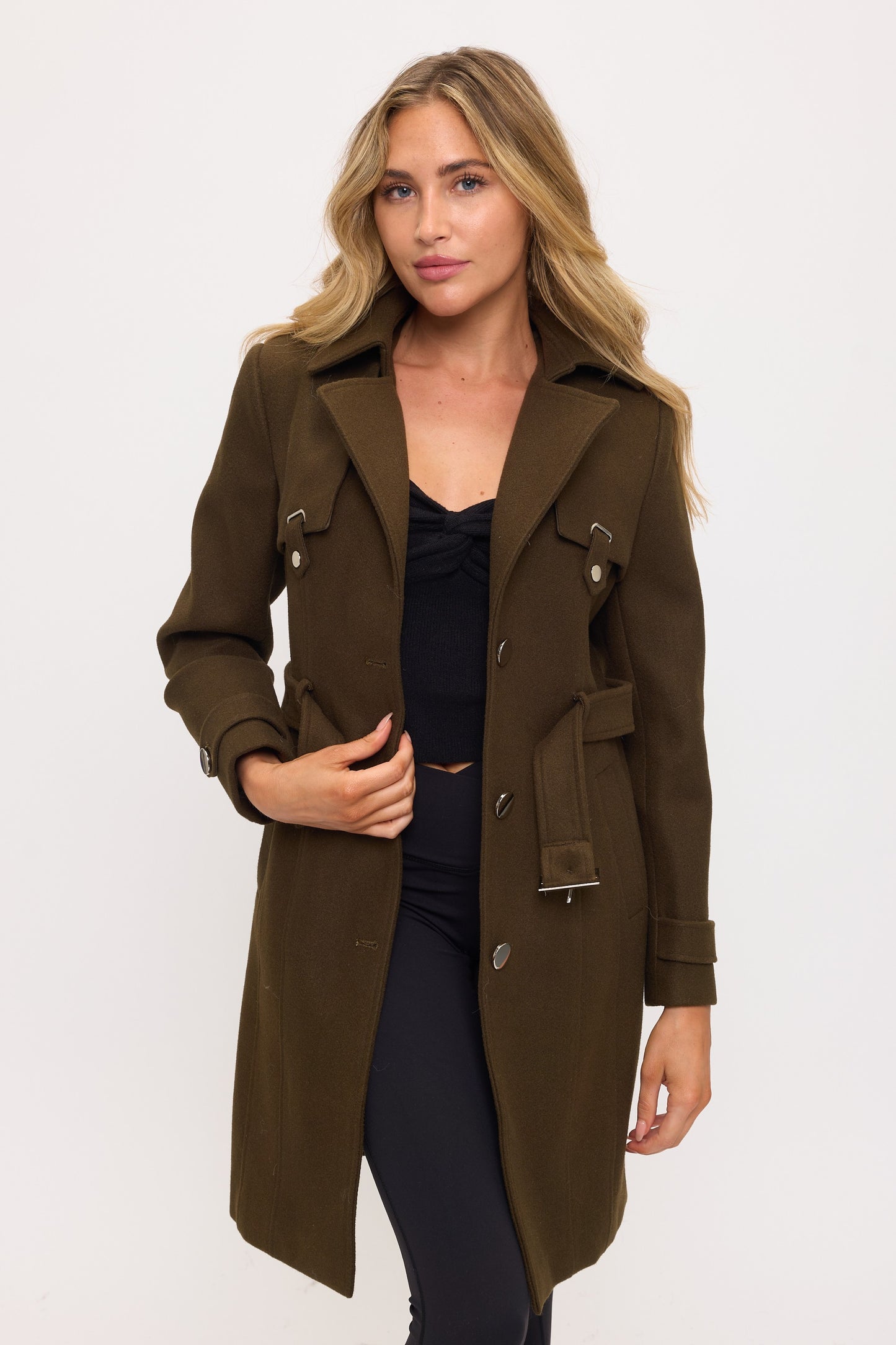 Heritage Horizon Vegan Wool Trench Coat