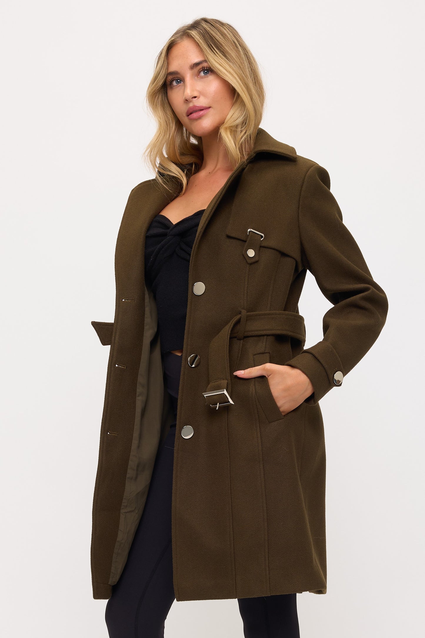 Heritage Horizon Vegan Wool Trench Coat