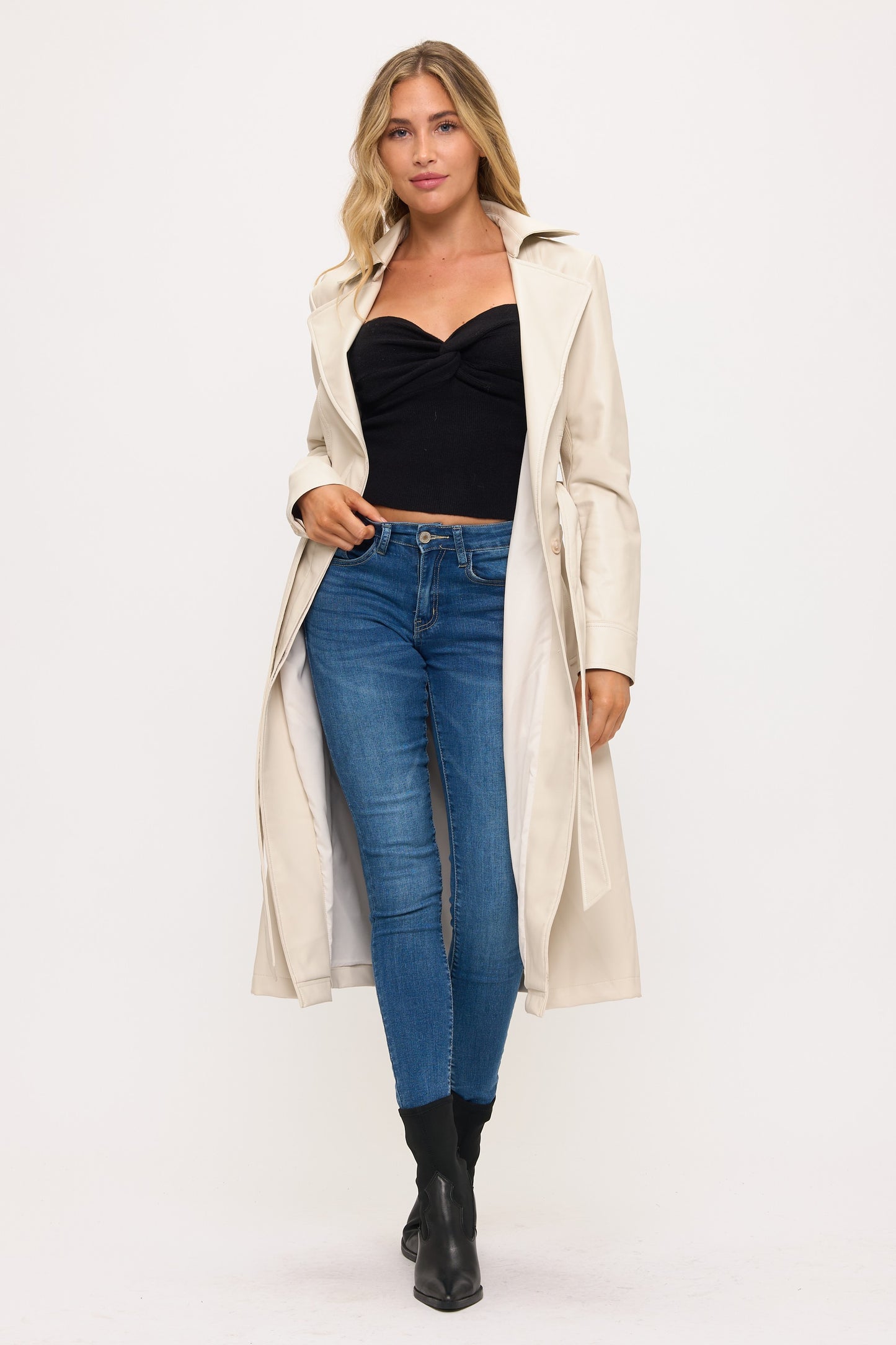 CLALT0046: Neo Luxe Leather Trench