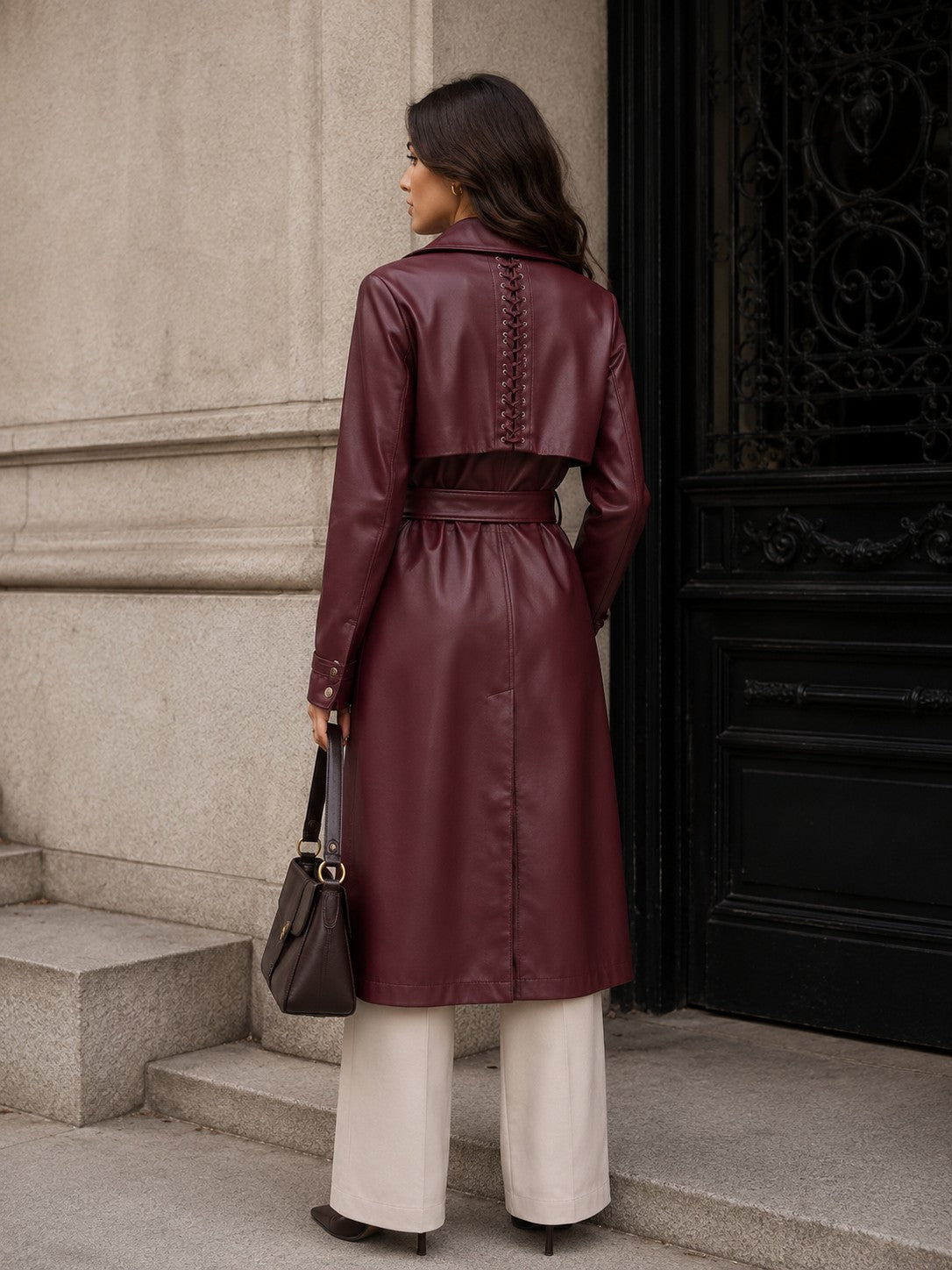 CLALT0046: Neo Luxe Leather Trench