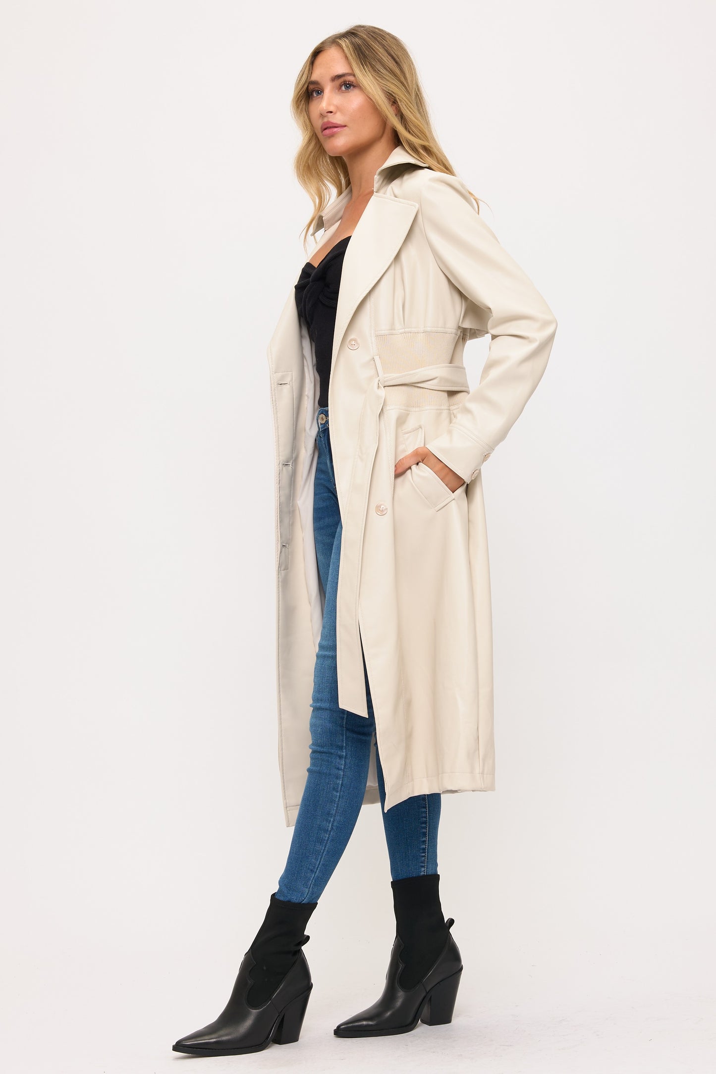 CLALT0046: Neo Luxe Leather Trench