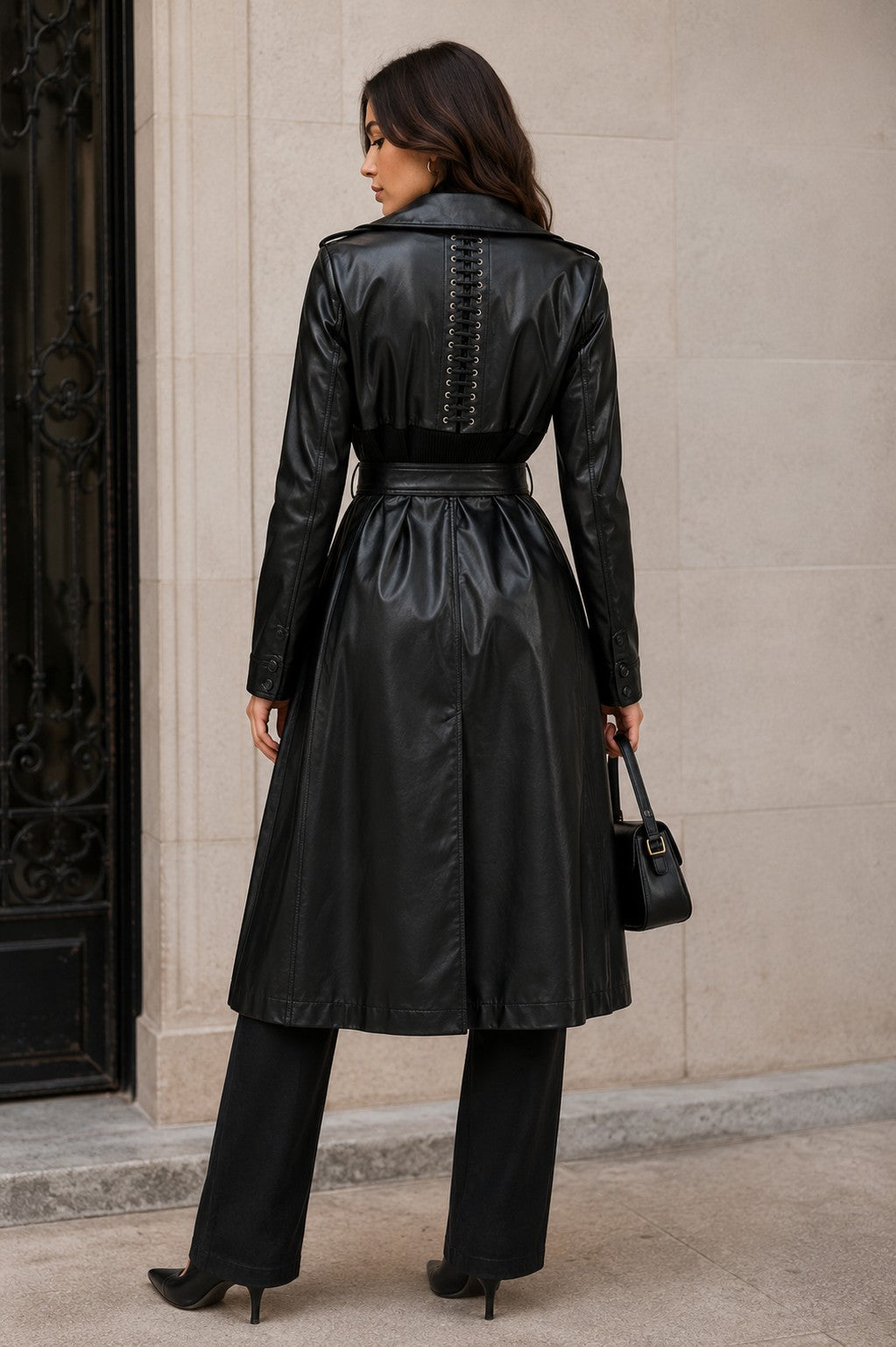 CLALT0046: Neo Luxe Leather Trench