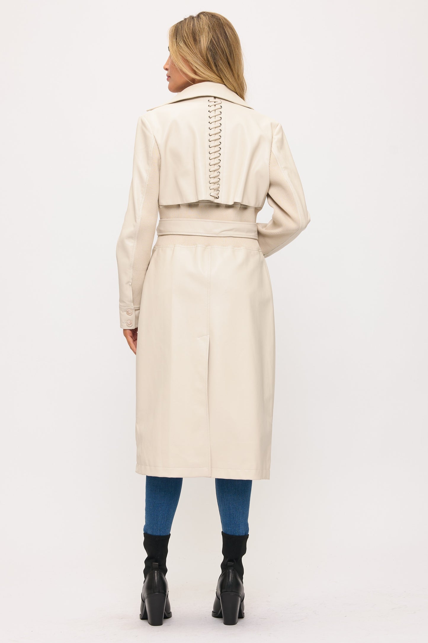 CLALT0046: Neo Luxe Leather Trench