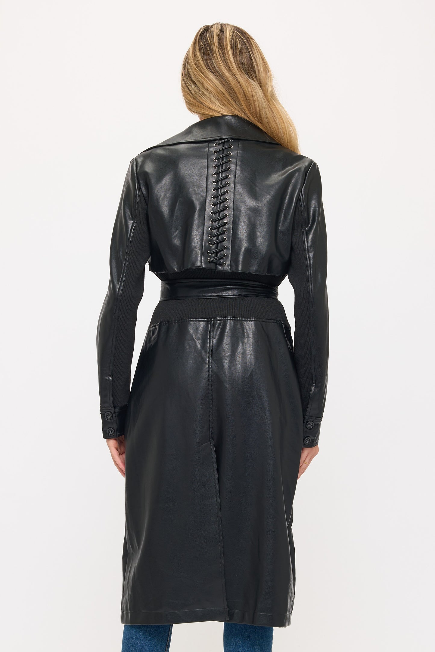 CLALT0046: Neo Luxe Leather Trench