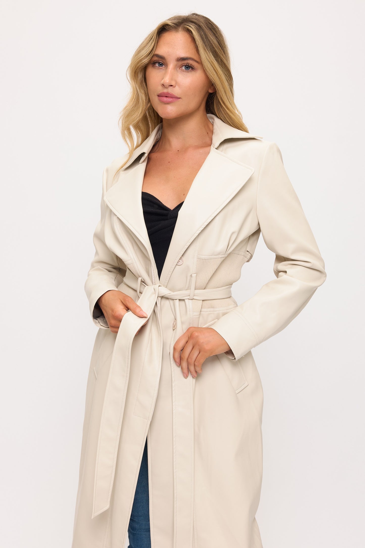 CLALT0046: Neo Luxe Leather Trench