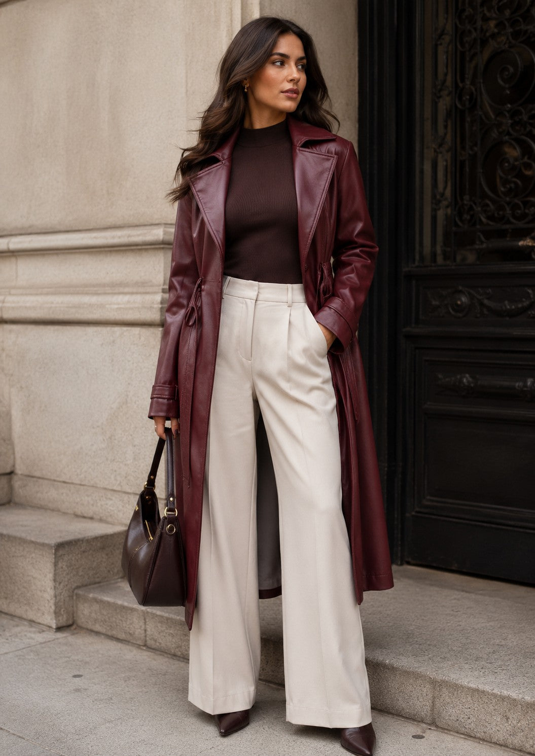 CLALT0046: Neo Luxe Leather Trench
