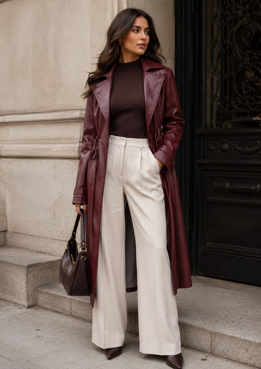 CLALT0046: Neo Luxe Leather Trench