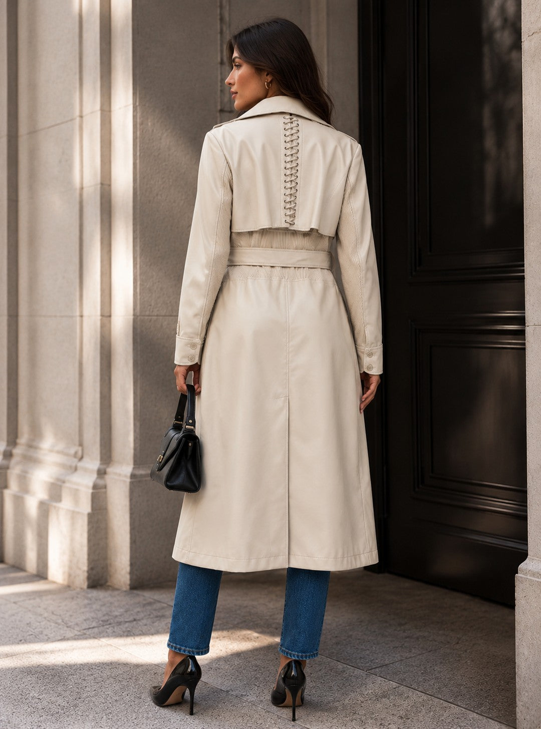 CLALT0046: Neo Luxe Leather Trench