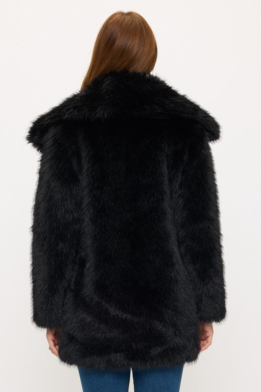 CLAFC0063: Luxe Cloud Oversized Faux Fur Coat