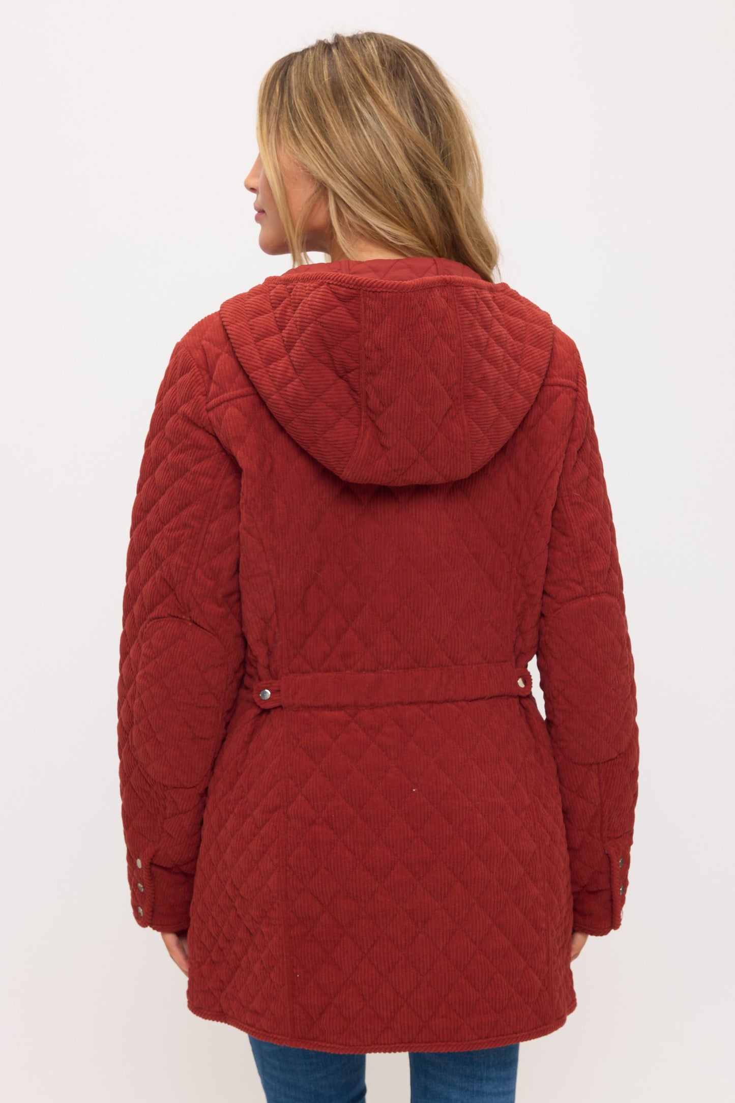CLACJ0144: Quilted Corduroy Luxe Parka