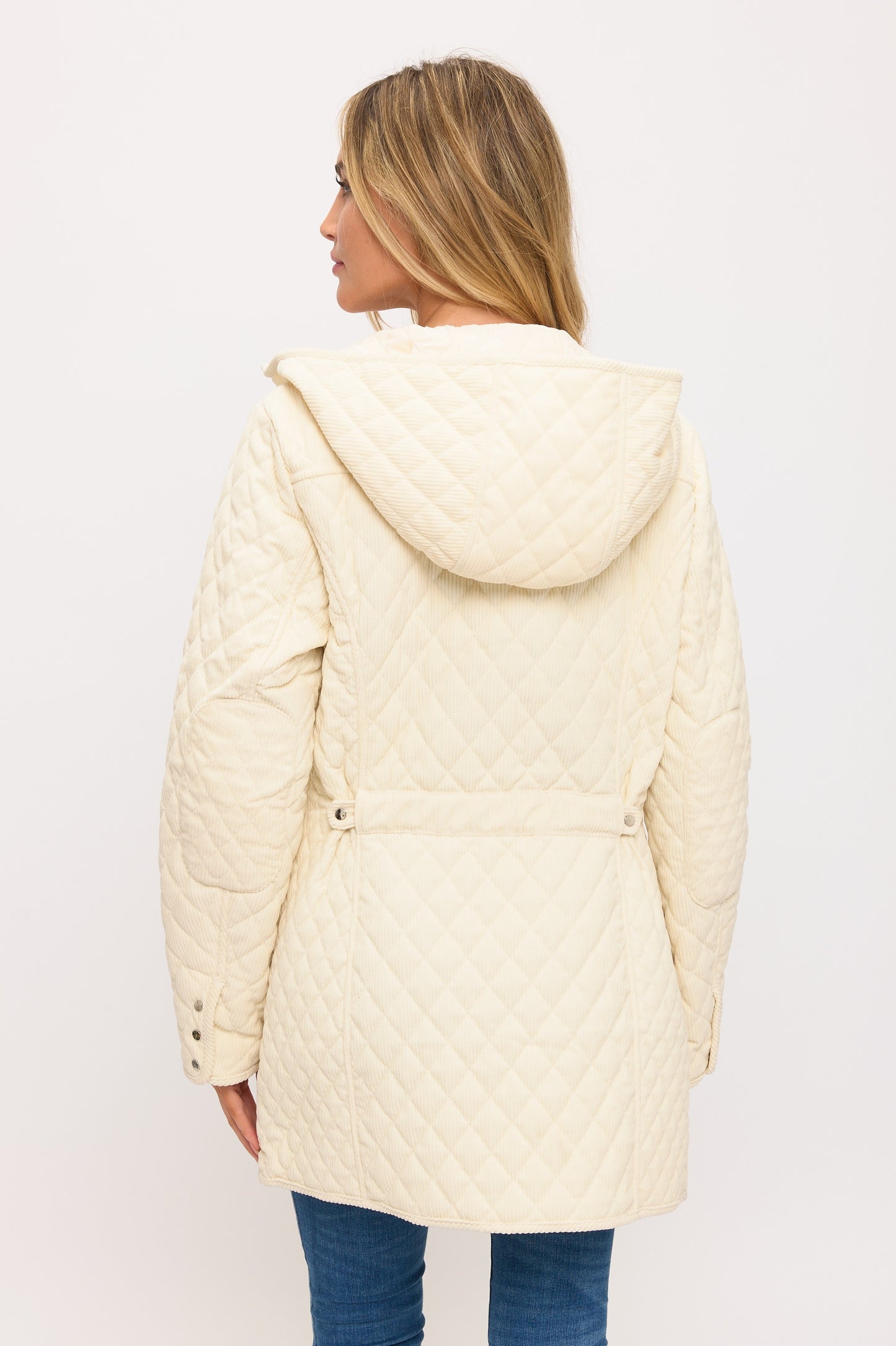 CLACJ0144: Quilted Corduroy Luxe Parka