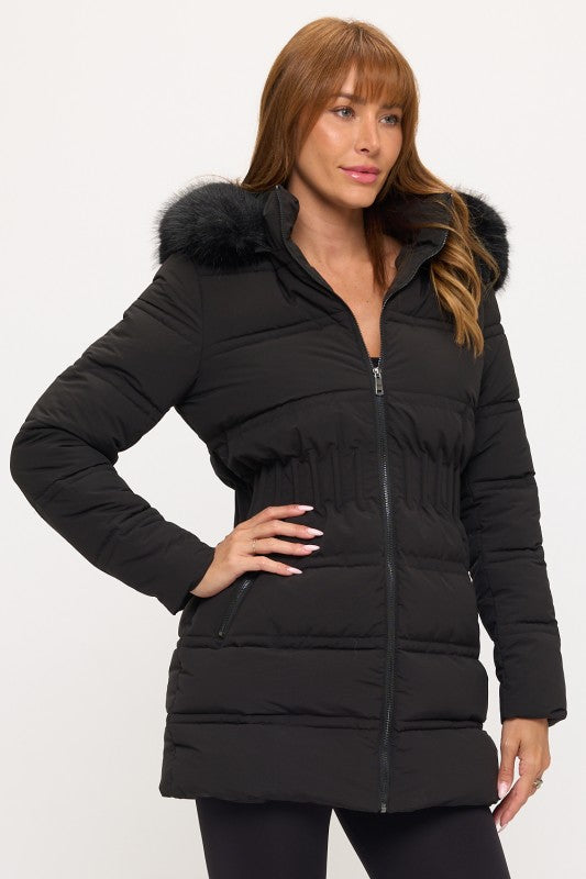CLANP0064: Glacier Glam Fitted Puffer Jacket