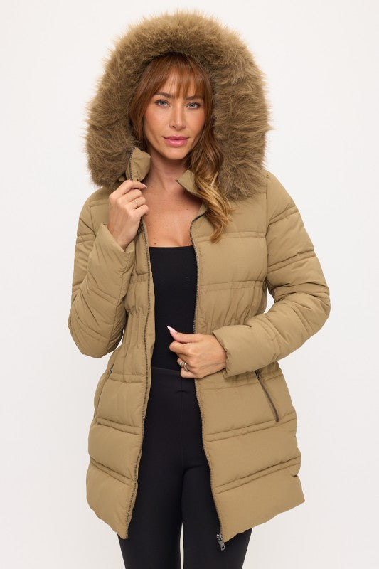 CLANP0064: Glacier Glam Fitted Puffer Jacket