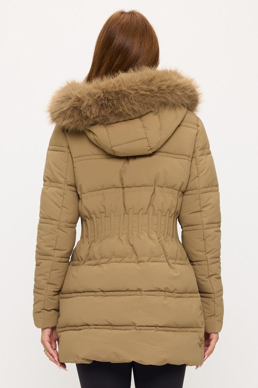 CLANP0064: Glacier Glam Fitted Puffer Jacket