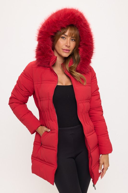 CLANP0064: Glacier Glam Fitted Puffer Jacket