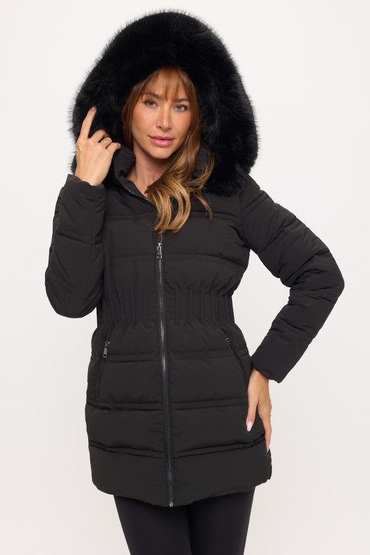 CLANP0064: Glacier Glam Fitted Puffer Jacket