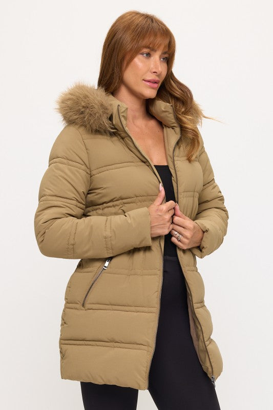 CLANP0064: Glacier Glam Fitted Puffer Jacket