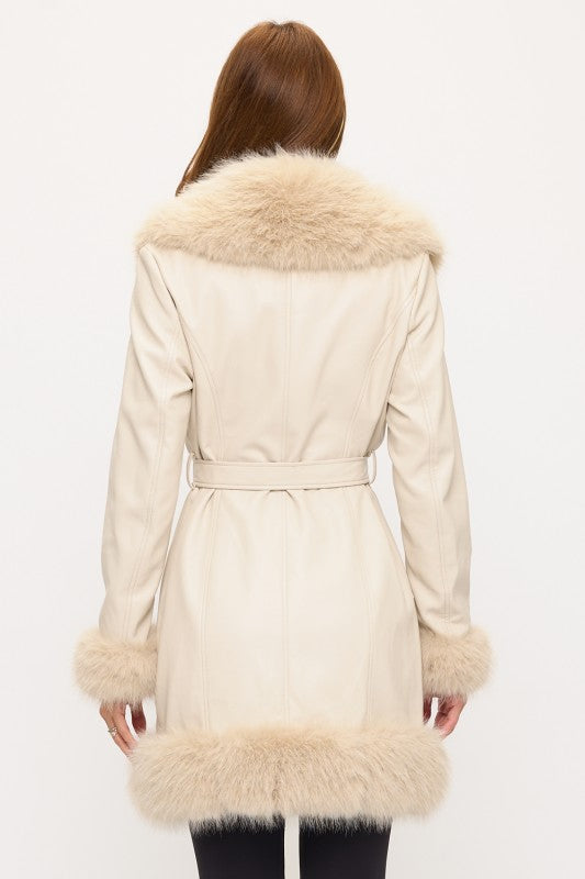 CLAPC0018: The Faux Fur Belted Coat