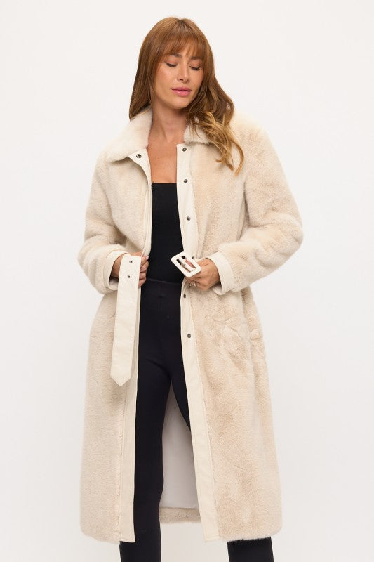 CLAFC0015: Sterling Shadow Belted Fur Coat