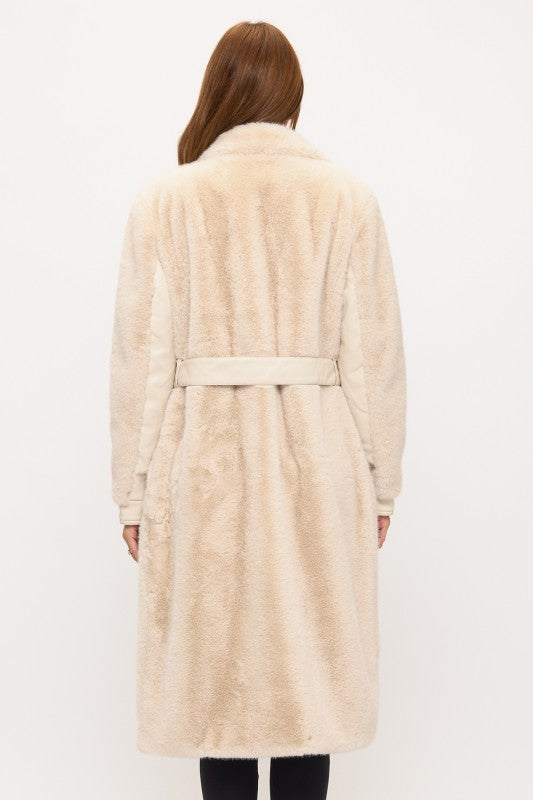 CLAFC0015: Sterling Shadow Belted Fur Coat